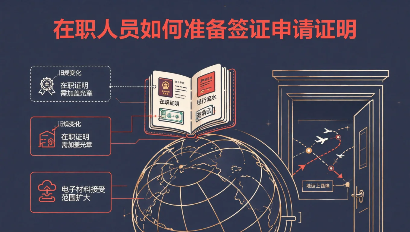 在职人员如何准备签证申请证明 · 核心政策变化