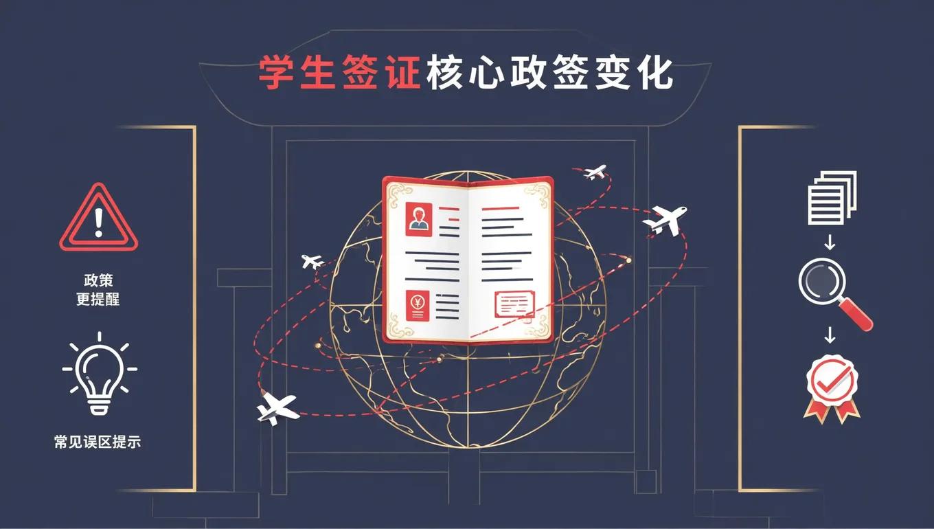 学生签证常见问题与材料核对清单 · 核心政策变化