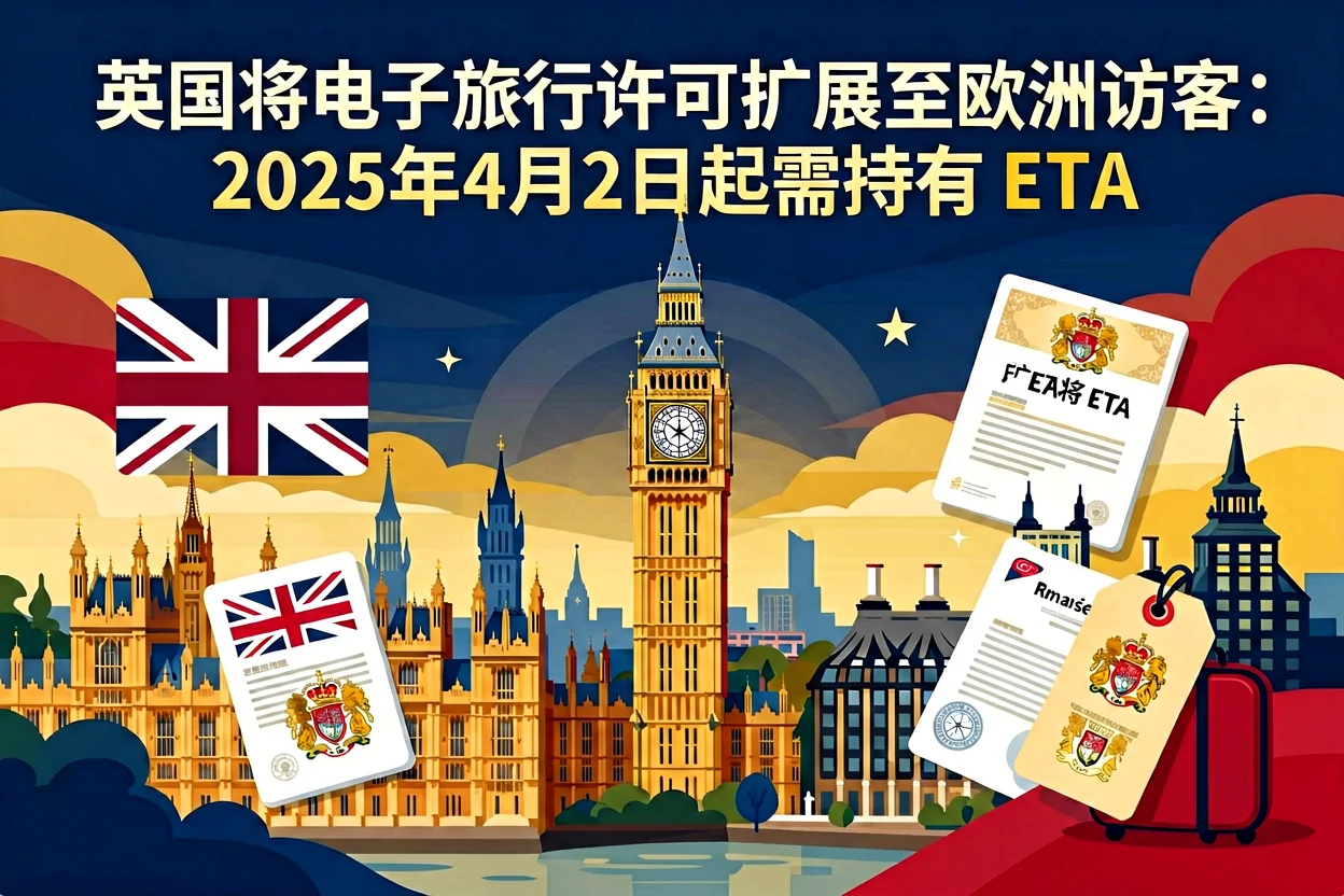 英国将电子旅行许可扩展至欧洲访客:2025年4月2日起需持有 ETA · 发生了什么:英国将 ETA 扩展至欧洲访客