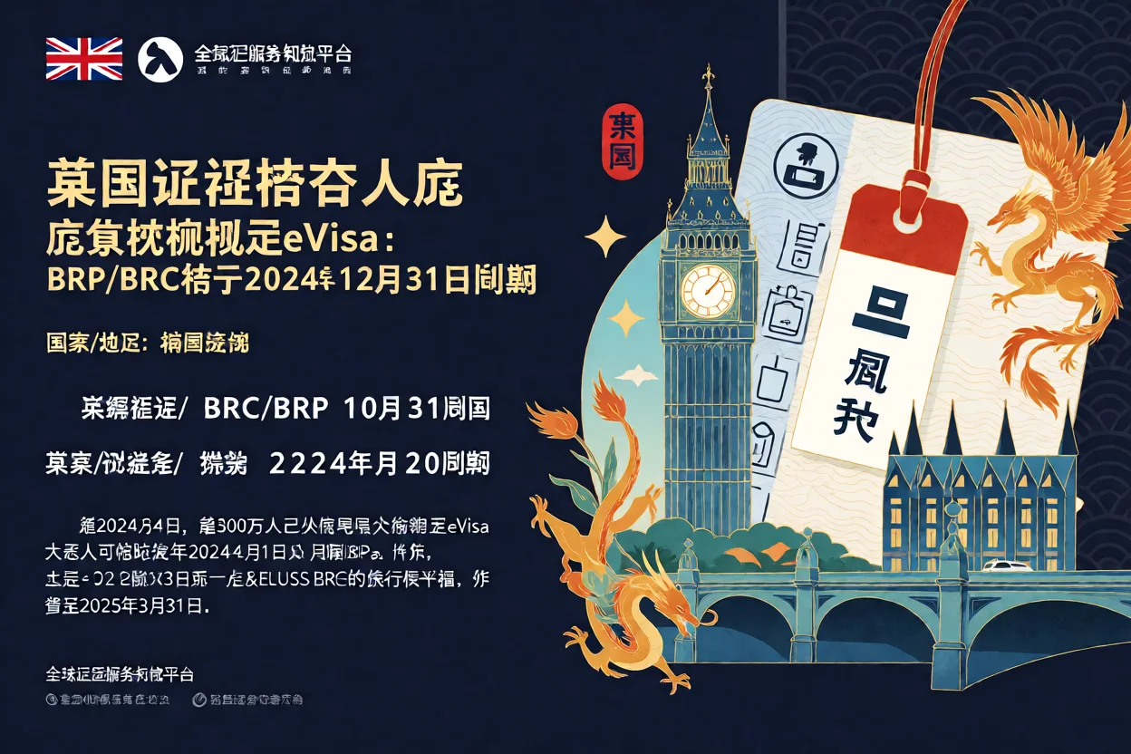 英国签证持有人应尽快切换至eVisa：BRP/BRC将于2024年12月31日到期