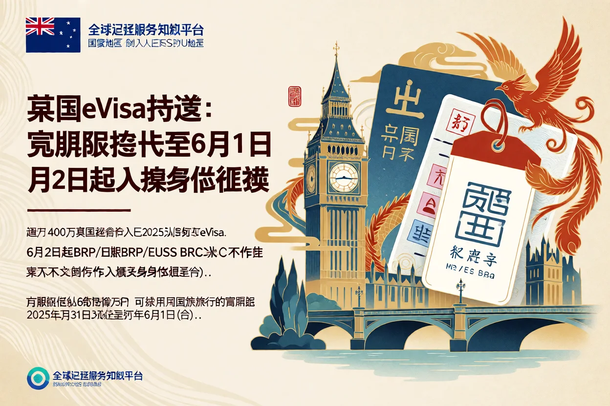 英国eVisa过渡：宽限期延长至2025年6月1日，6月2日起过期BRP/EUSS BRC不再作为入境身份证据